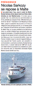 MatinPlus traite l'affaire Sarkozy @ Paloma-Bollore