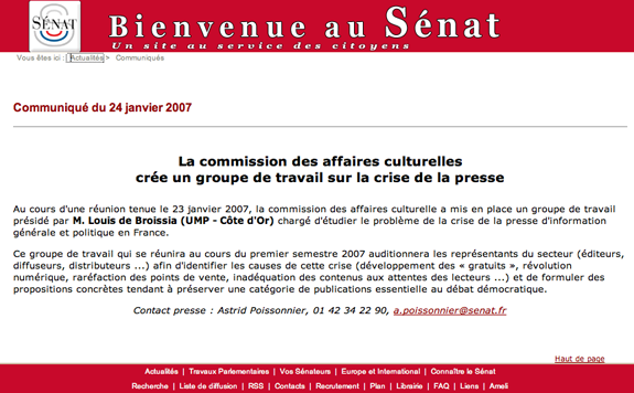 communiqué communiqué