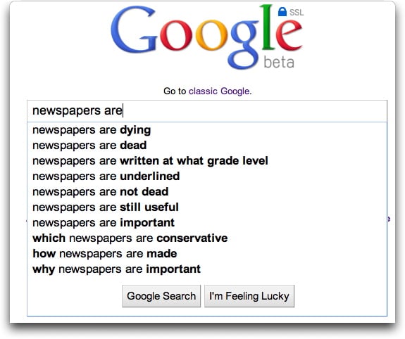 newspapers are